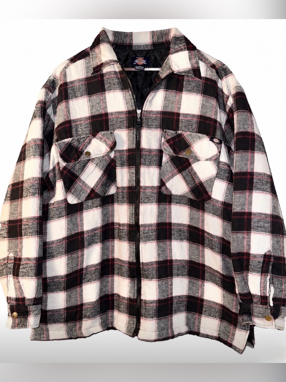 Dickies Plaid Quilted-Lined Work Jacket – XL